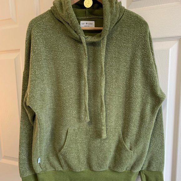 Soft Serve Hoodie-Olive - Picture 1 of 4